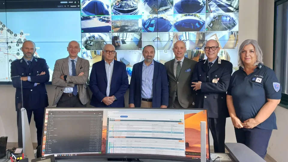 foto di gruppo alla visita