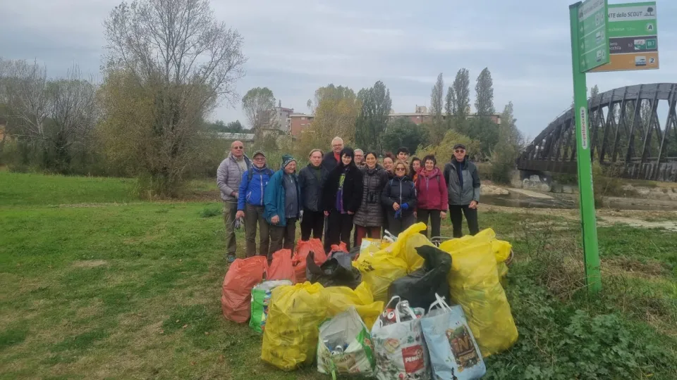 foto di gruppo dei visitatori