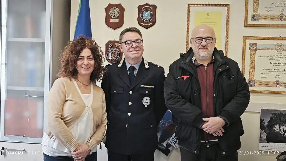 foto di gruppo alla consegna