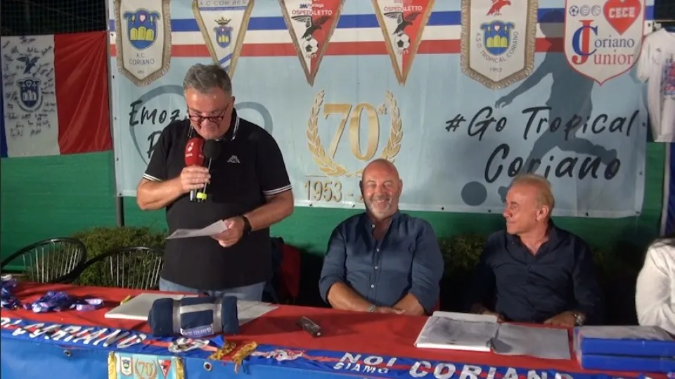 Giuseppe Del Bianco, Giuseppe Terenzi e Tiziano Marzi durante la presentazione