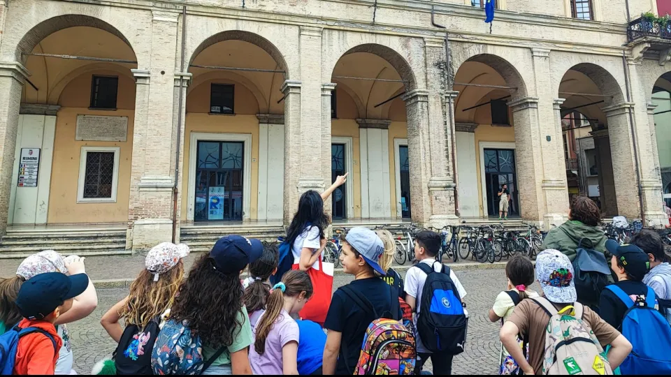 Gli alunni dell'Annika Brandi in gita a Rimini
