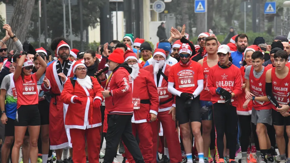 gli atleti alla partenza
