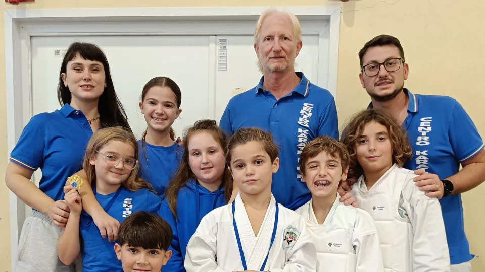 Gli atleti del Centro karate Rimini-Cervia