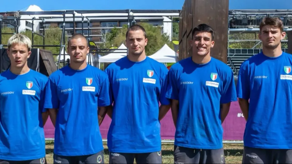 Gli azzurri del Parkour (Foto d'archivio degli atleti)