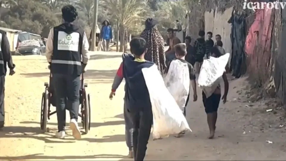 Gli operatori di Educaid a Gaza