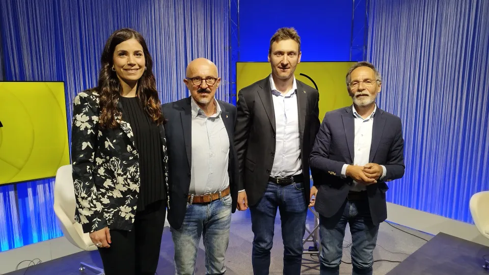 gli ospiti negli studi di Icaro TV