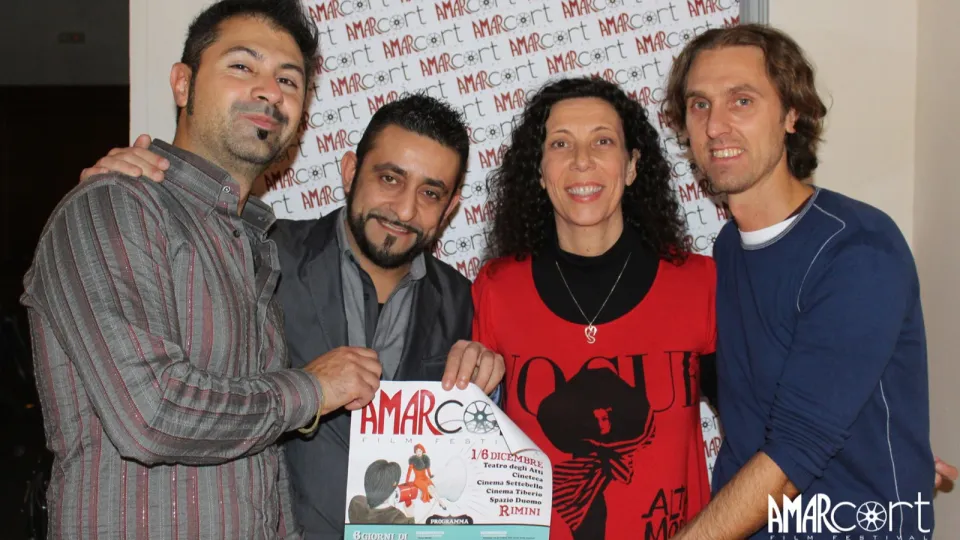 i 4 fondatori dell'Amarcort Film Festival