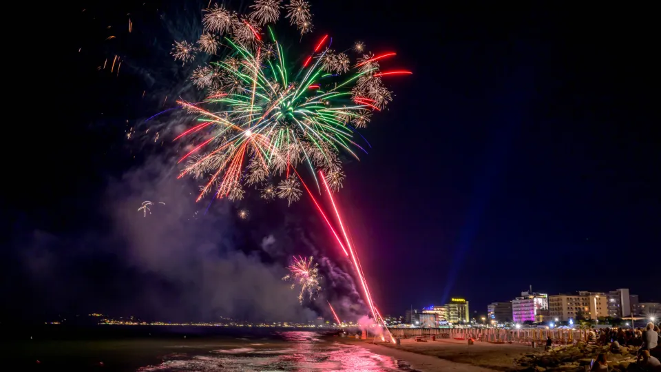 i fuochi di Ferragosto a Riccione (2024)