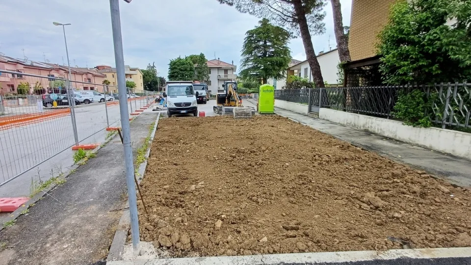 i lavori in via Sancisi