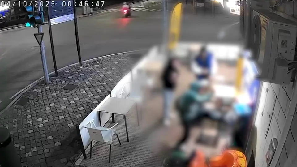 I tre vandali in azione