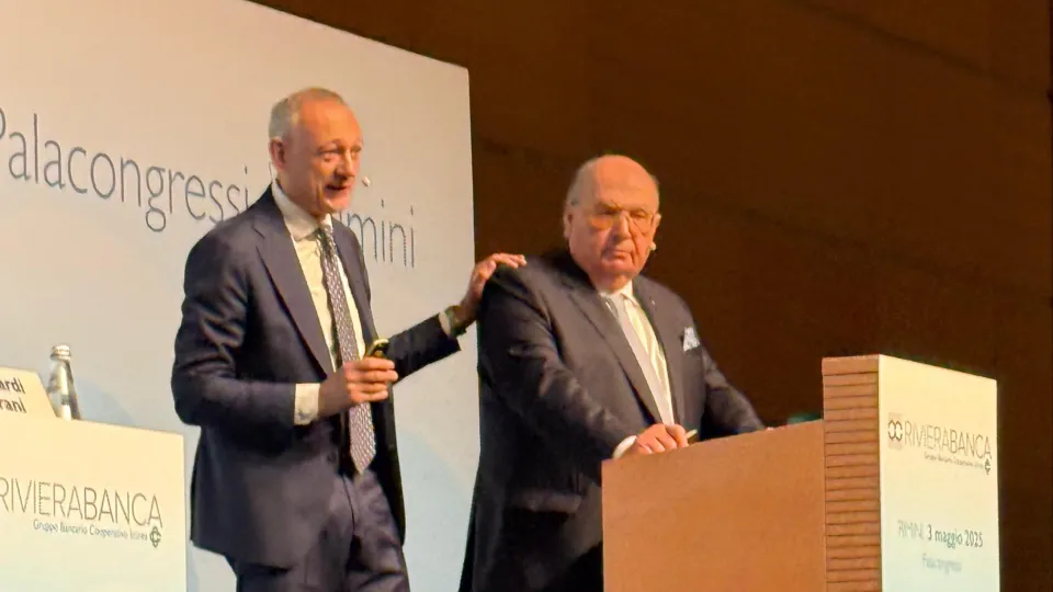 Il direttore Conti e il Presidente Caldari