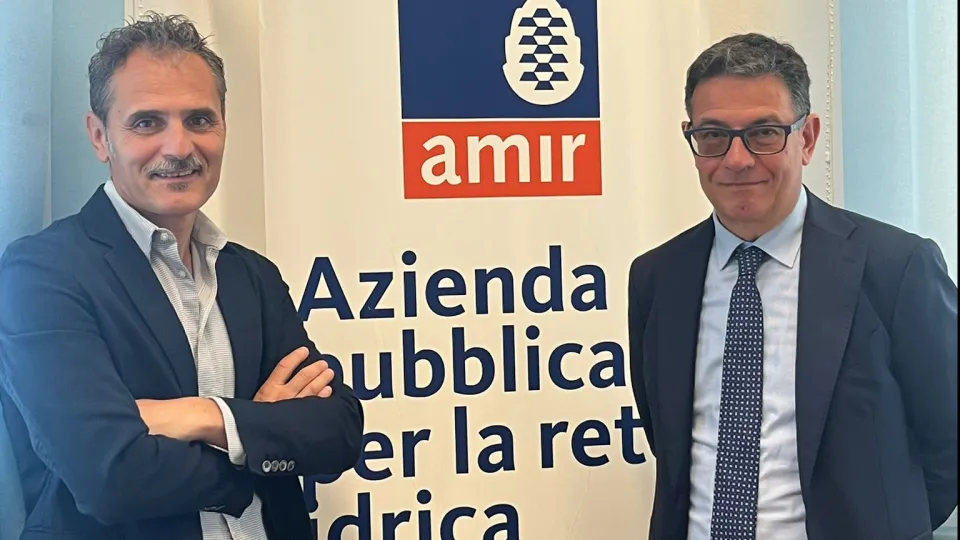 il direttore Ermeti e il presidente Rapone (Amir)