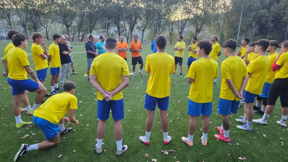 Il discorso di mister Tiziano Spartera alla squadra