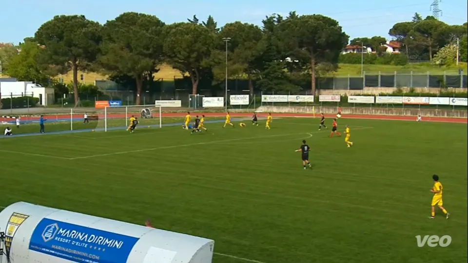 Il gol dell'1-0 di Fuchi