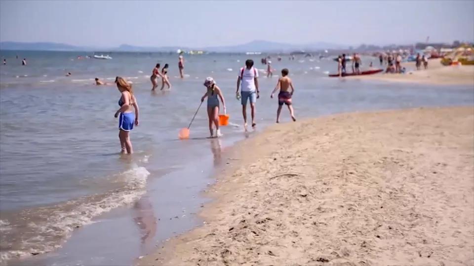 il mare sulla costa riminese