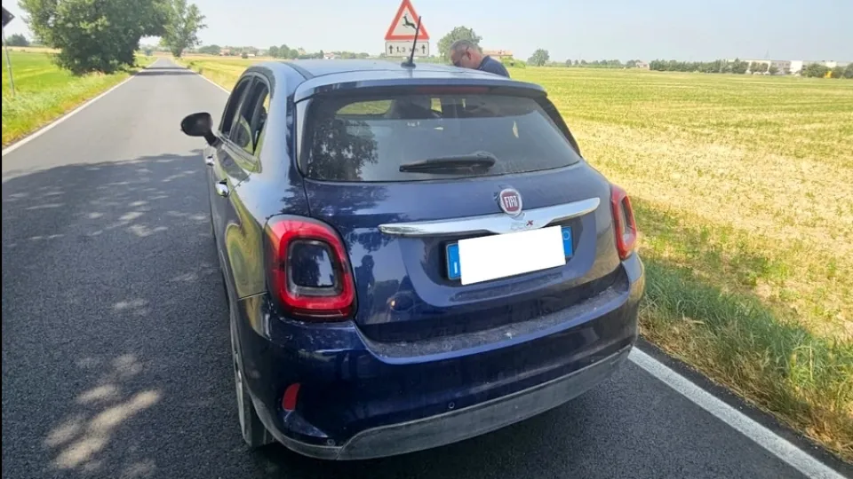il mezzo del 30enne in stato d'ebbrezza