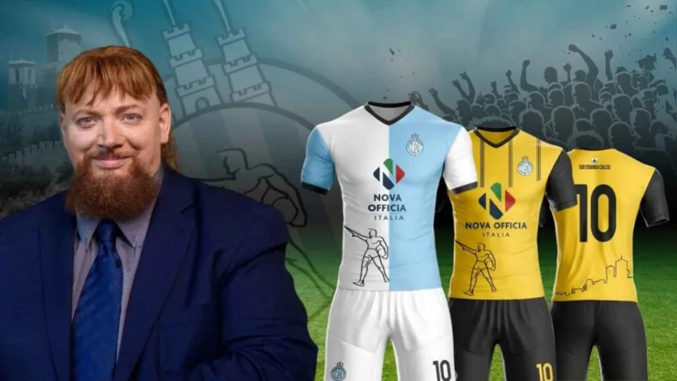 Il nuovo sponsor sulla maglia del San Marino Calcio