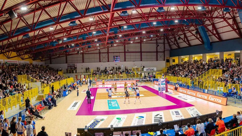 Il palasport di Cervia, casa dell'Omag-MT in questa stagione 2025/'26