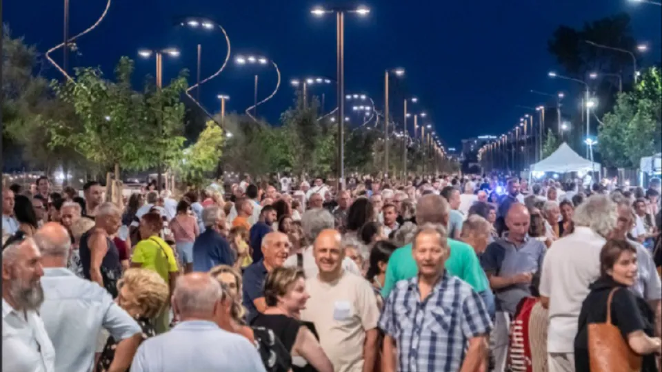 il Parco del Mare a Bellariva nel giorno dell'inaugurazione