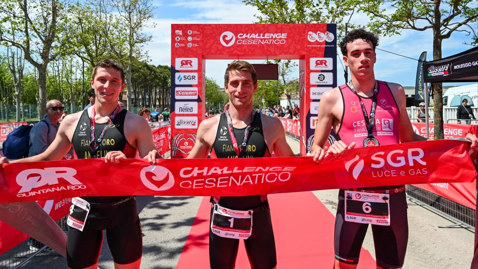 Il podio della gara Sprint maschile