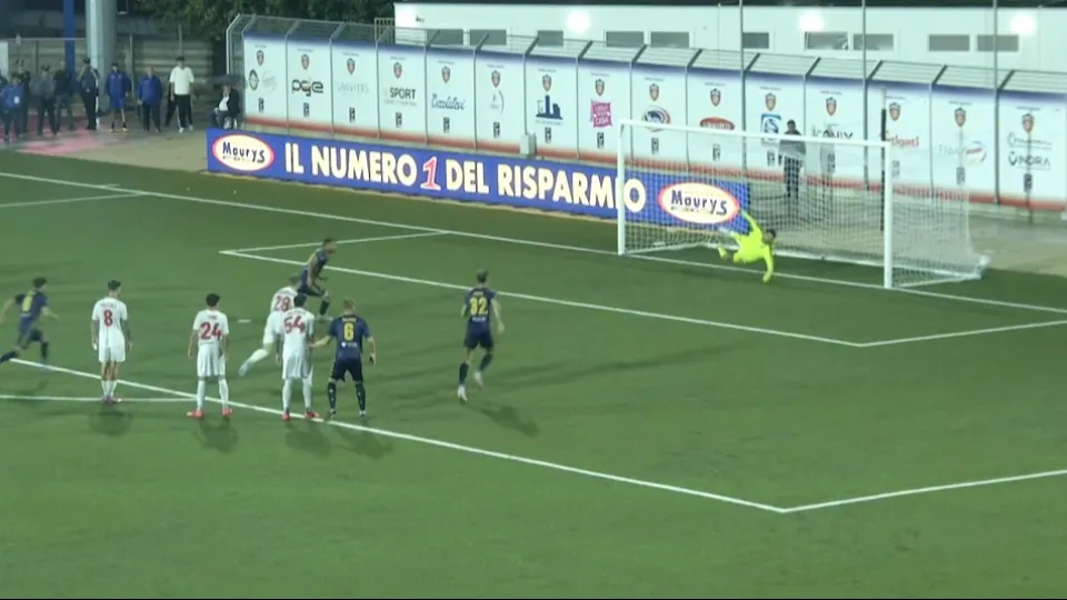 Il rigore di Calì  al 96' che ha deciso il match