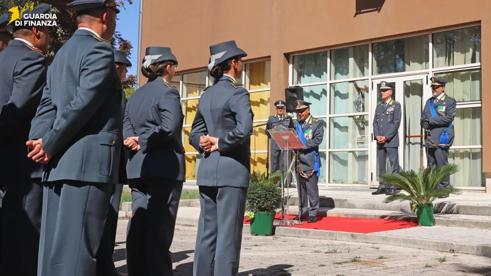 il saluto del comandante Coscarelli