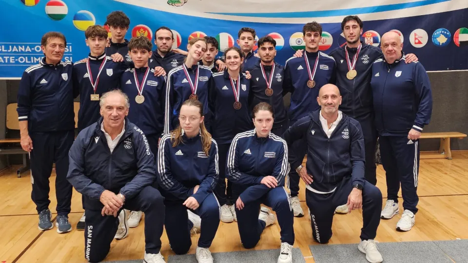 Il team sammarinese al Ljubljana Open