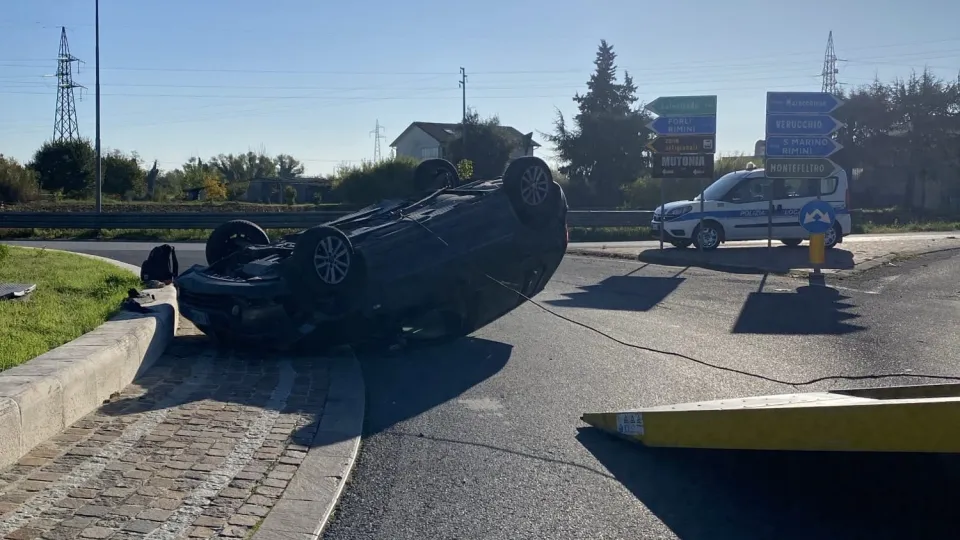il veicolo cappottato