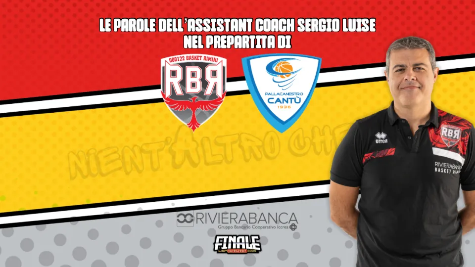 il vice allenatore Sergio Luise