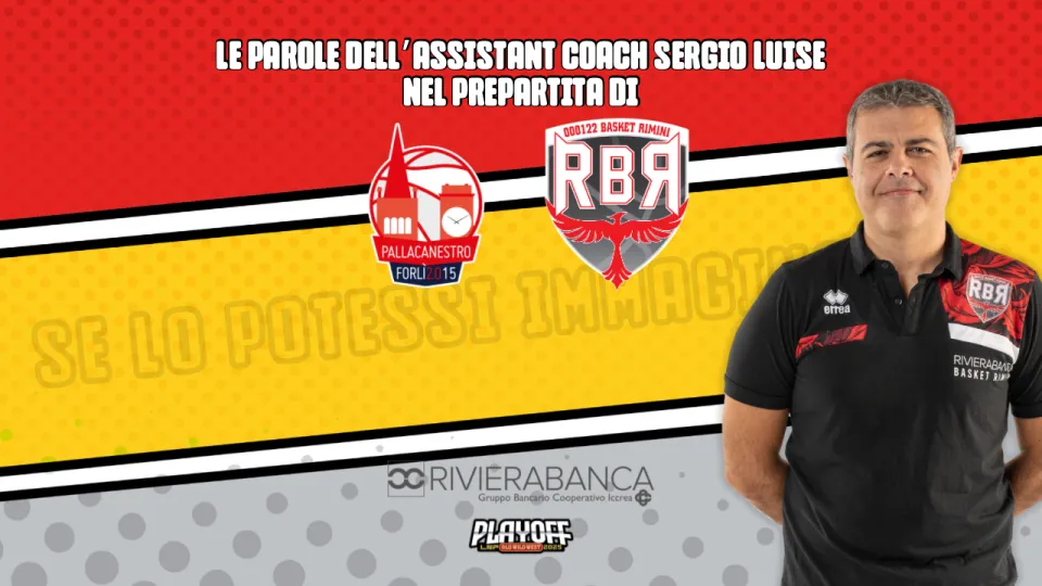 il vice allenatore Sergio Luise
