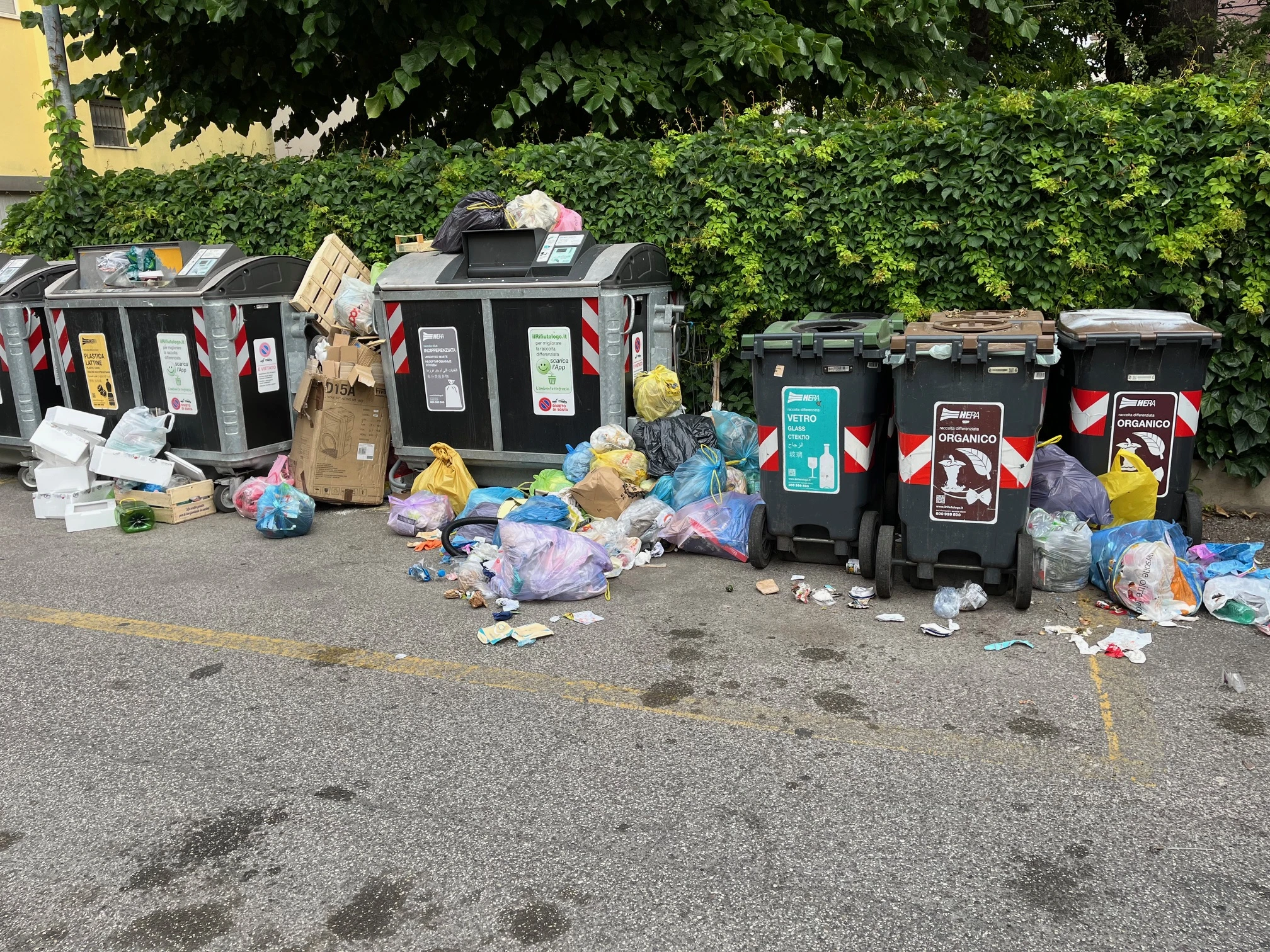 la situazione in via Zanotti a Rimini