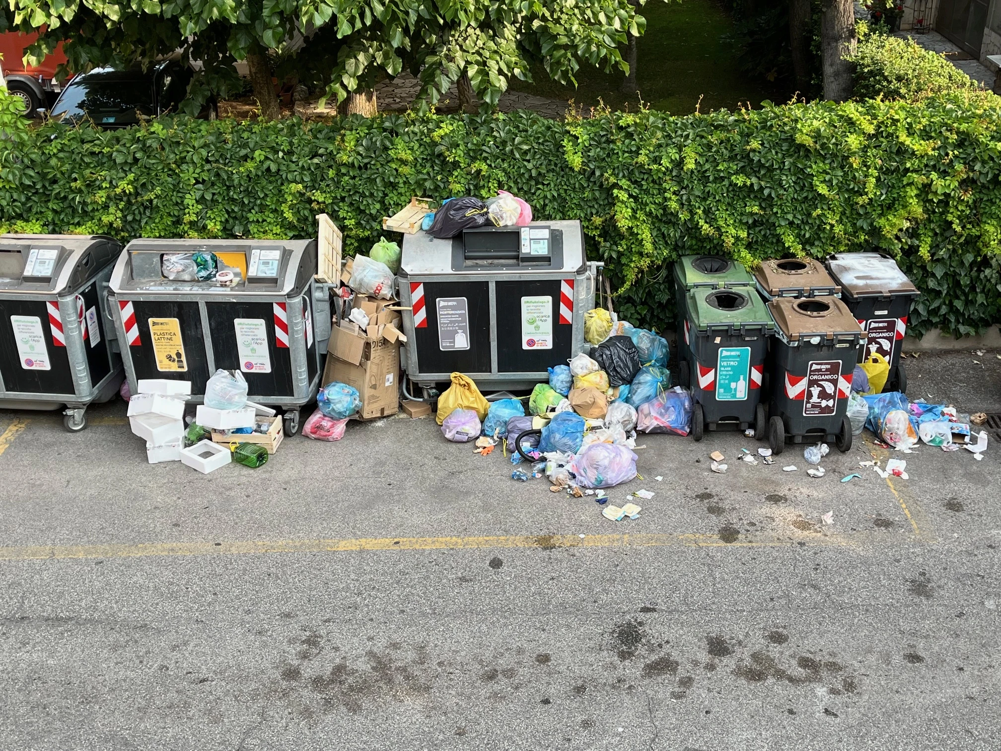 la situazione in via Zanotti a Rimini