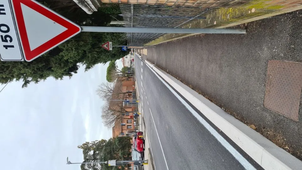 ciclabile San Vito: ultimo tratto verso piazza Rosselli
