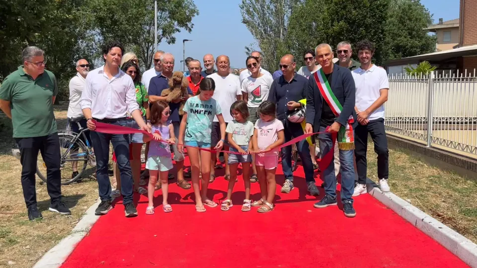 inaugurazione della nuova pista ciclo-pedonale