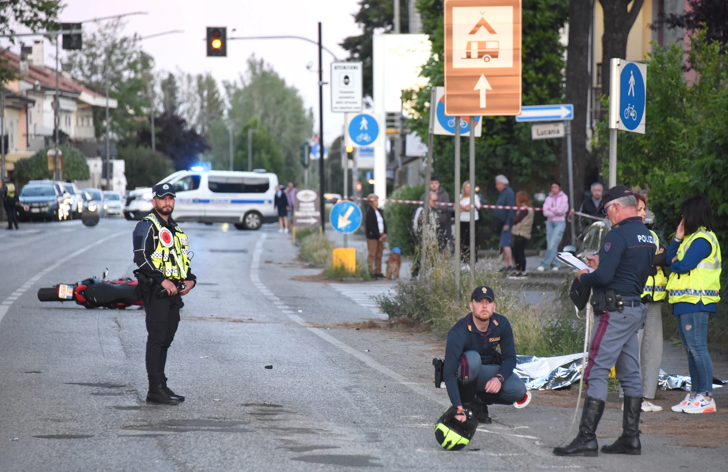 Incidente mortale sulla SS16 in zona Fontanelle a Riccione