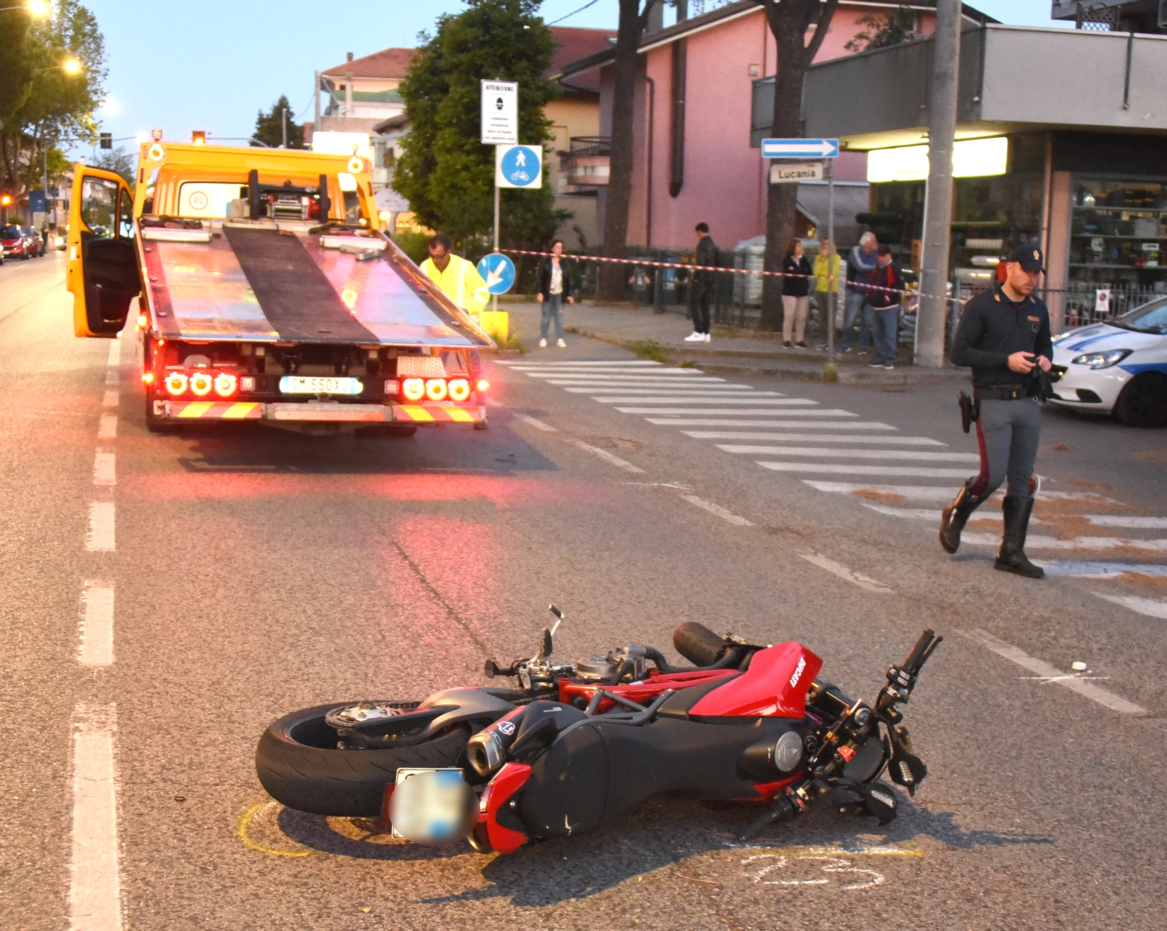 Incidente mortale sulla SS16 in zona Fontanelle a Riccione