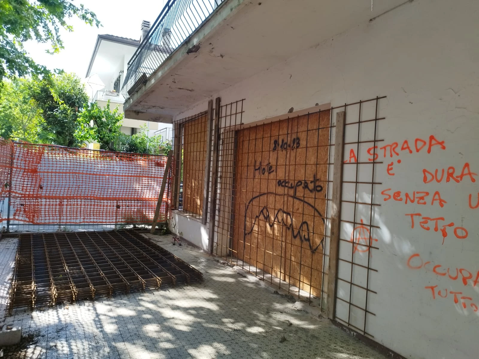 l'intervento alla Villa del Sole
