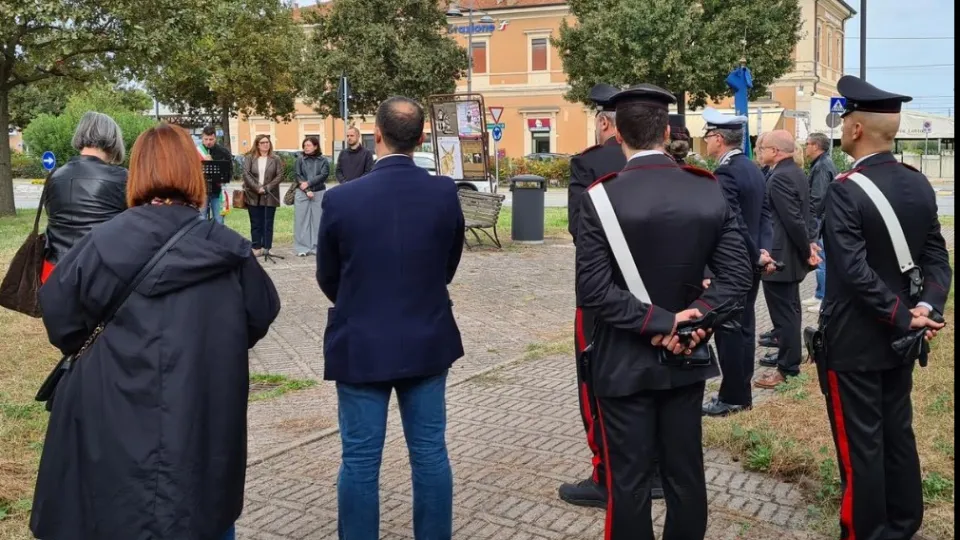 la cerimonia a Santarcangelo