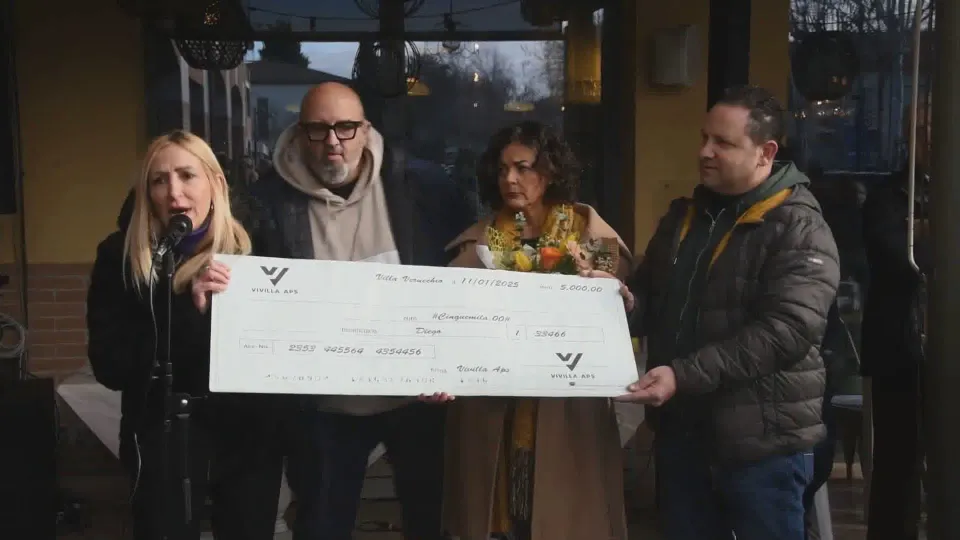 La cerimonia dello scorso gennaio a Villa Verucchio