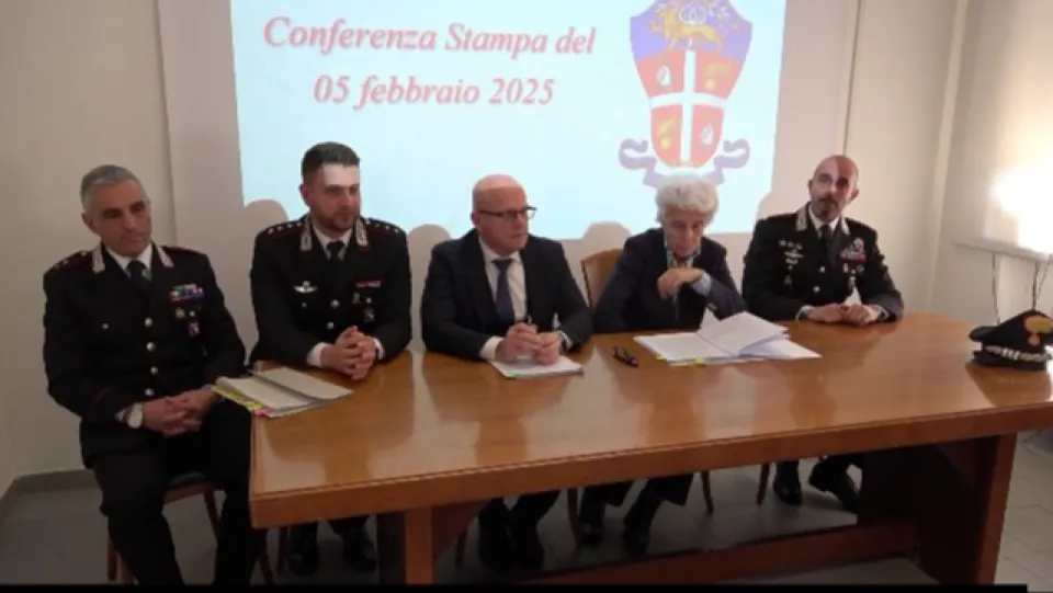 la conferenza stampa dopo gli arresti