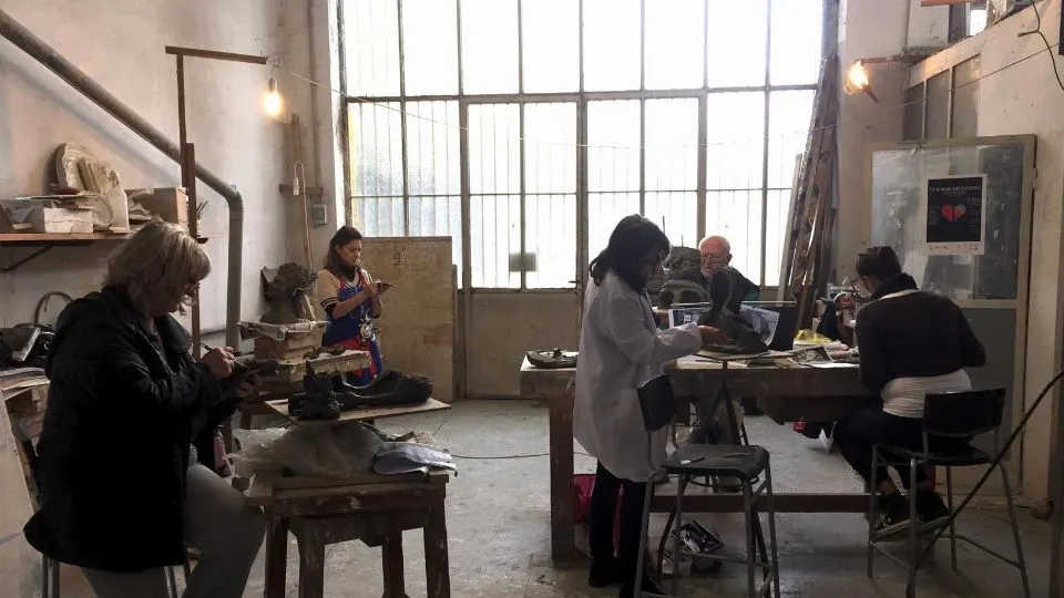 Gli artisti di Associazione Scultura al lavoro