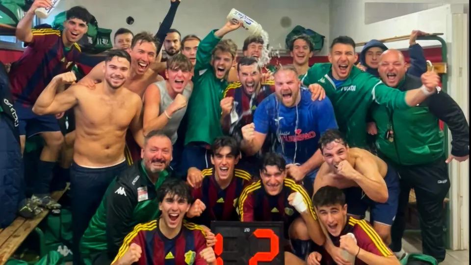 la gioia negli spogliatoi