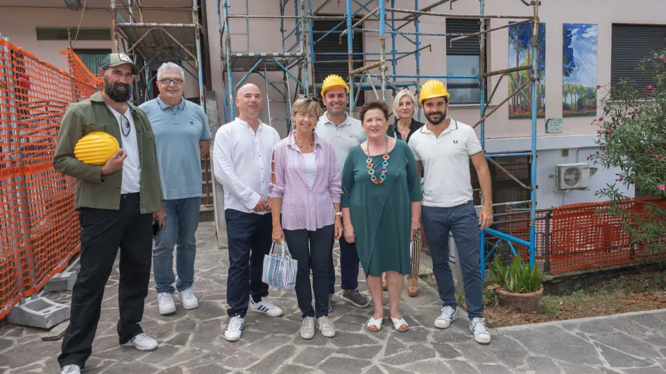 La Giunta e i tecnici sul cantiere