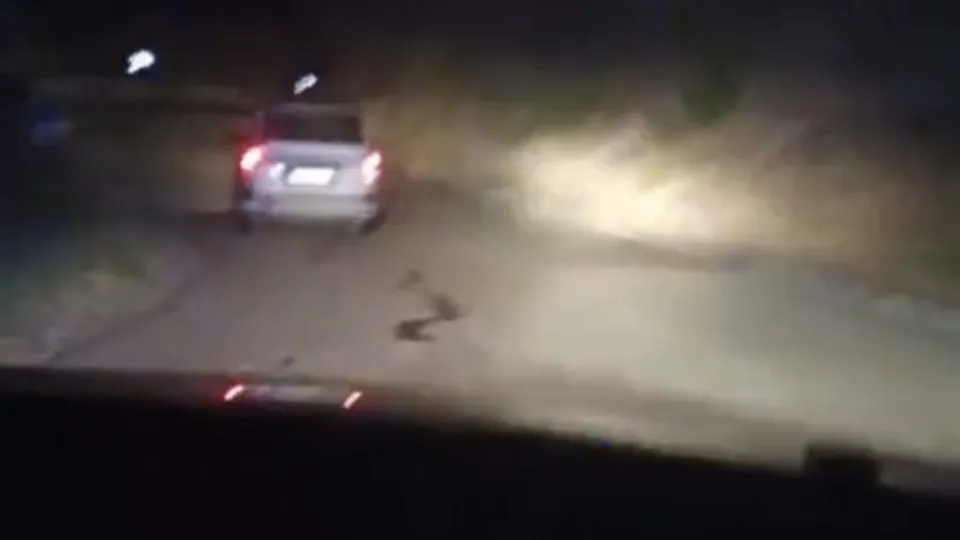 La Hyundai tallonata dai carabinieri