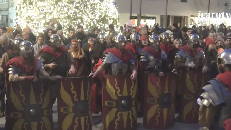 la Legio in piazza Tre Martiri
