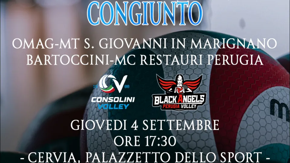 La locandina del primo dei due allenamenti congiunti di settembre