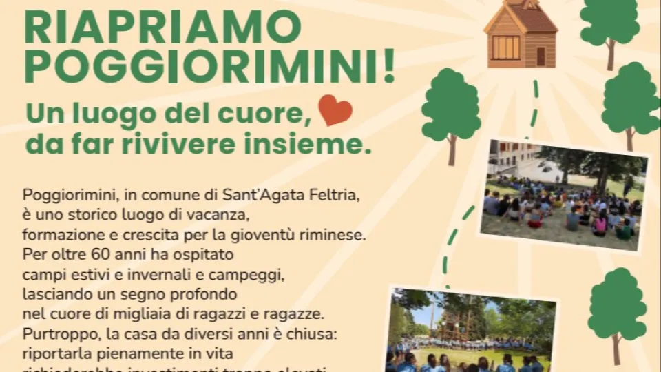 la locandina della campagna di sostegno