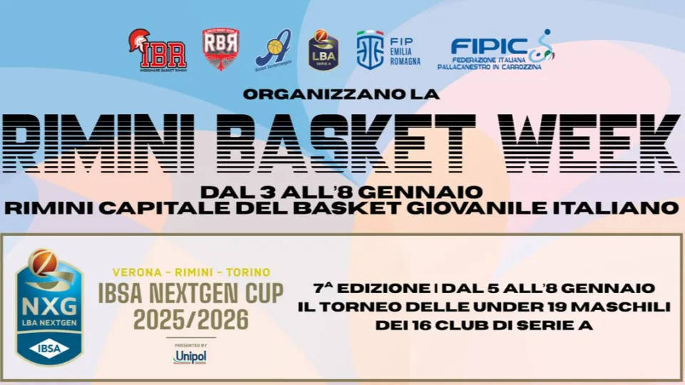 La locandina della Rimini Basket Week