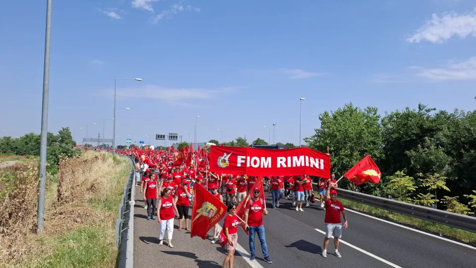 la manifestazione a Bologna