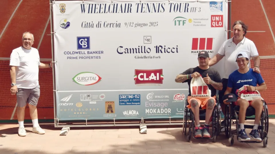 La premiazione del torneo di consolazione maschile